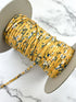 Yellow Mini Floral Spaghetti Straps Trim Hollow Tube Tubular 10 yards  ATN01164